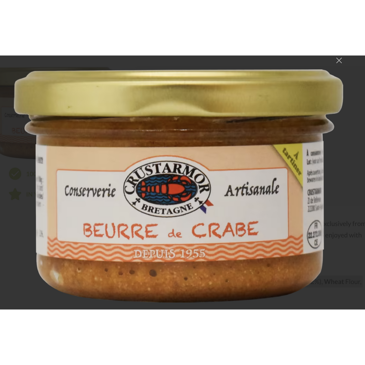 Crustarmor Crab Butter 90g Olives&Oils