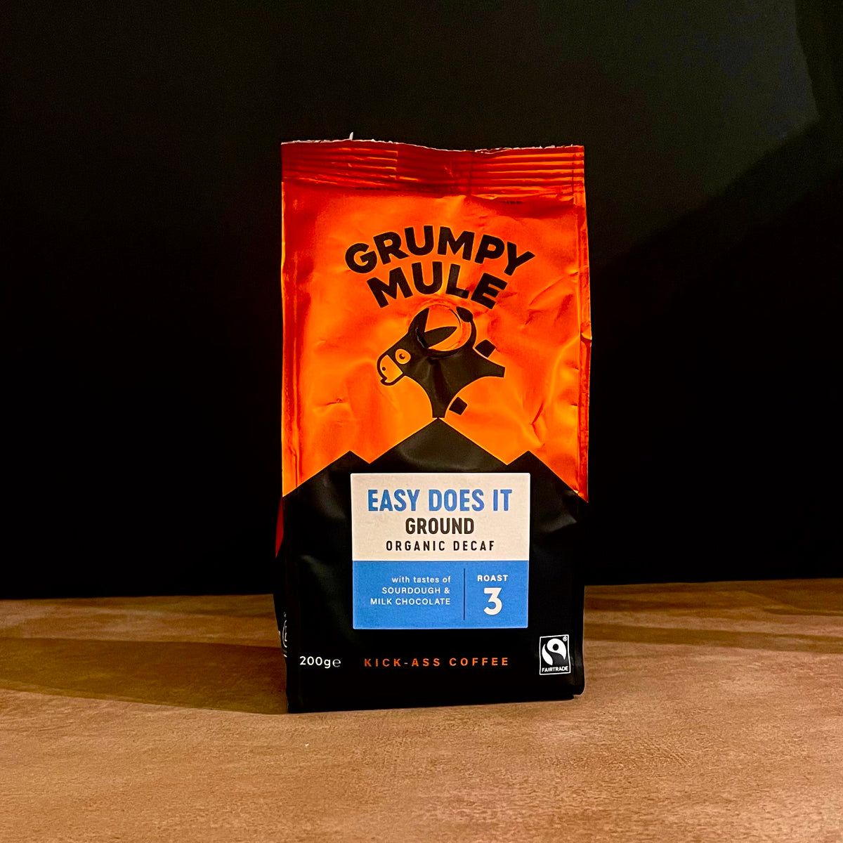 Grumpy Mule organic Easy Does It decaf coffee, 200g