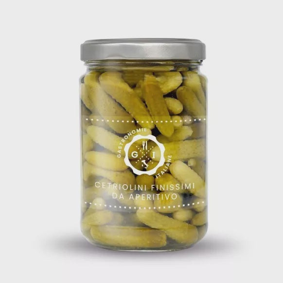 Fine Cornichons(Gerkins) for aperitif 314 ml Olives&Oils(O&O)