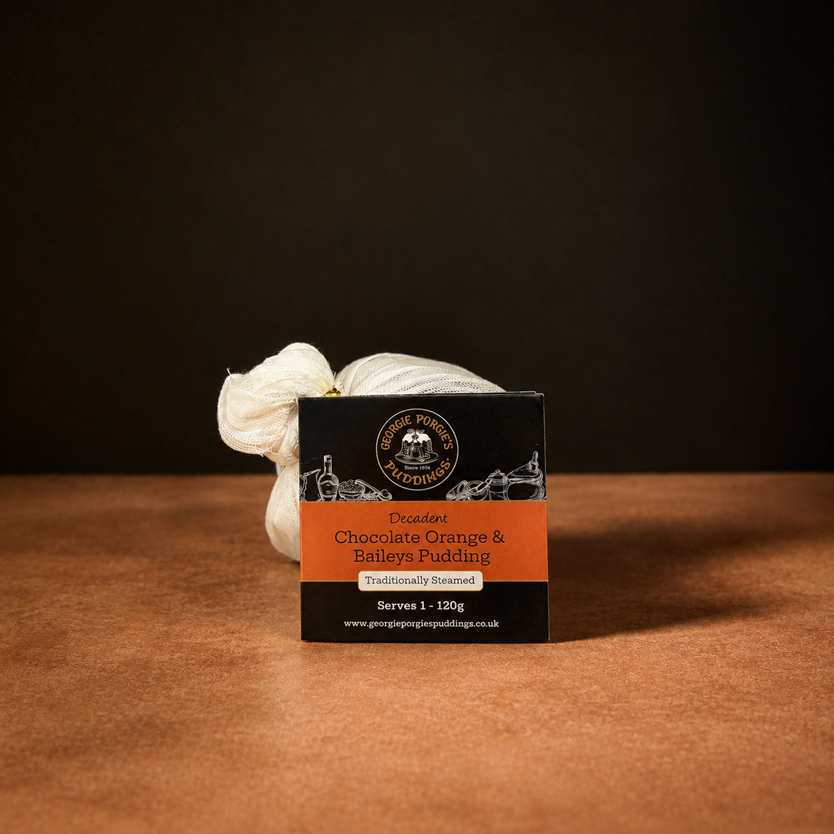 Georgie Porgie Chocolate Orange & Baileys Christmas Pudding 120g Olives&Oils