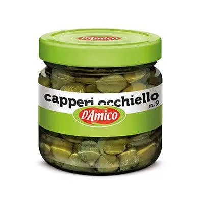 D'Amico Capers in Wine Vinegar 100g Olives&Oils(O&O)