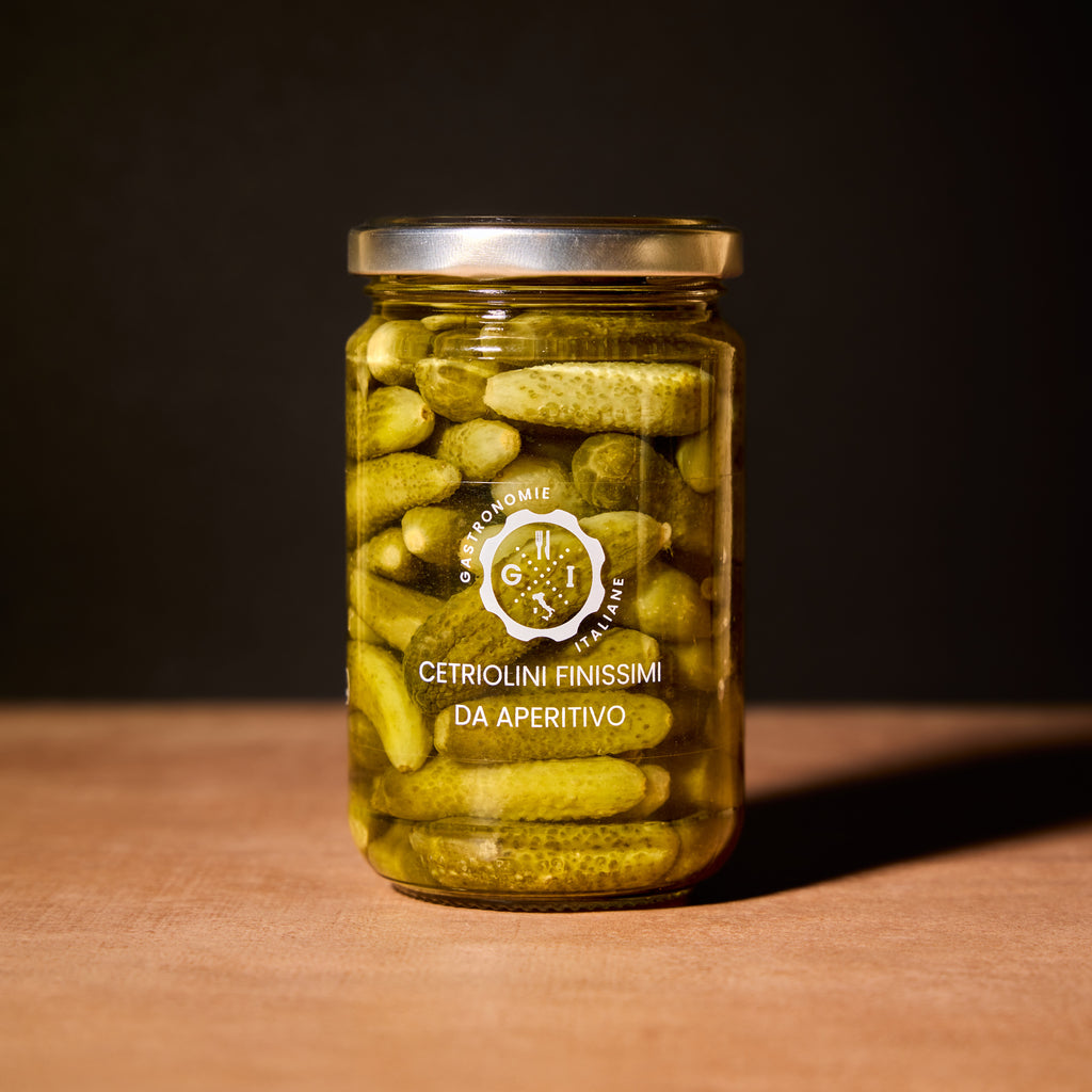 Fine Cornichons(Gerkins) for aperitif 314 ml Olives&Oils(O&O)