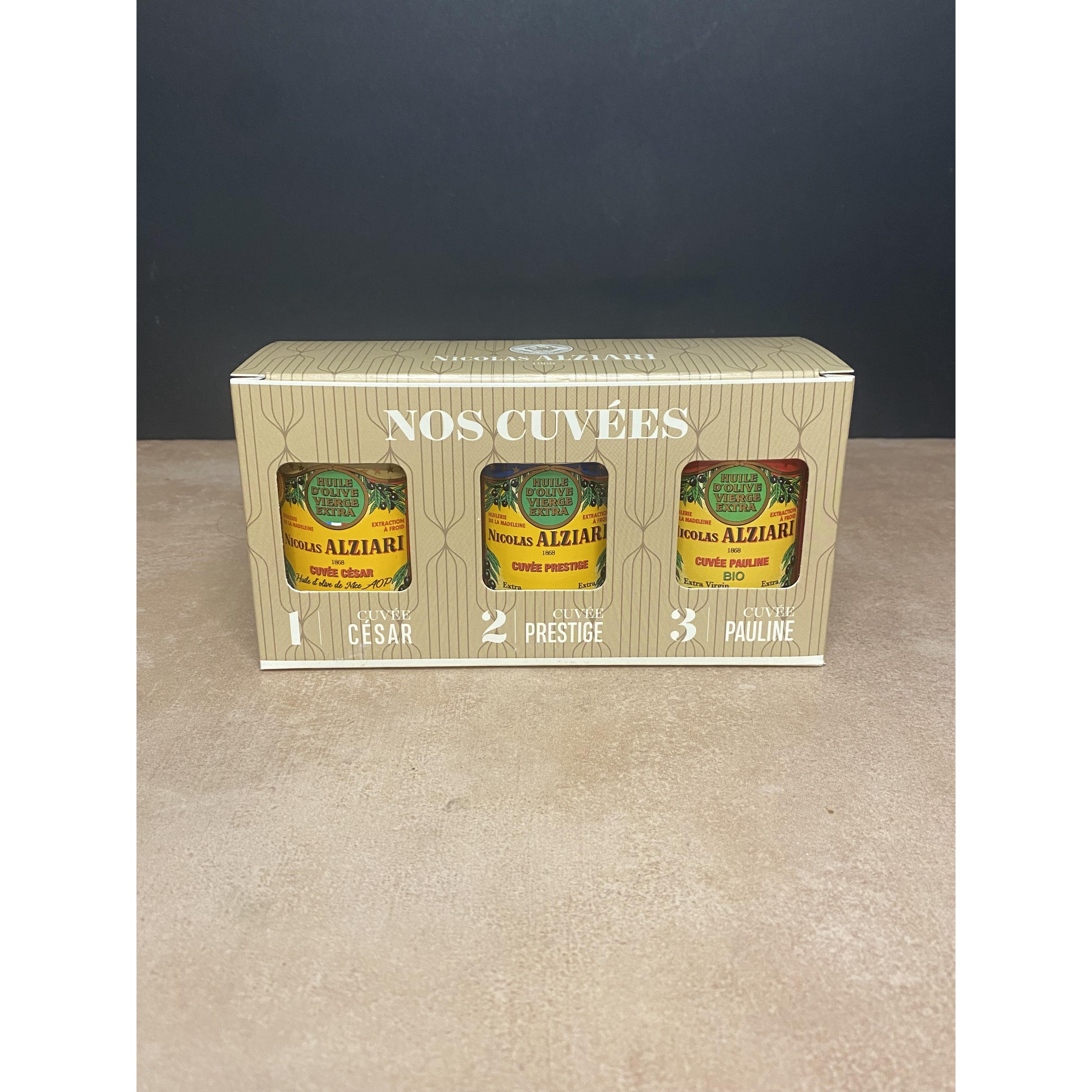 Nicolas Alziari 3x100ml Gift Box Olives&Oils