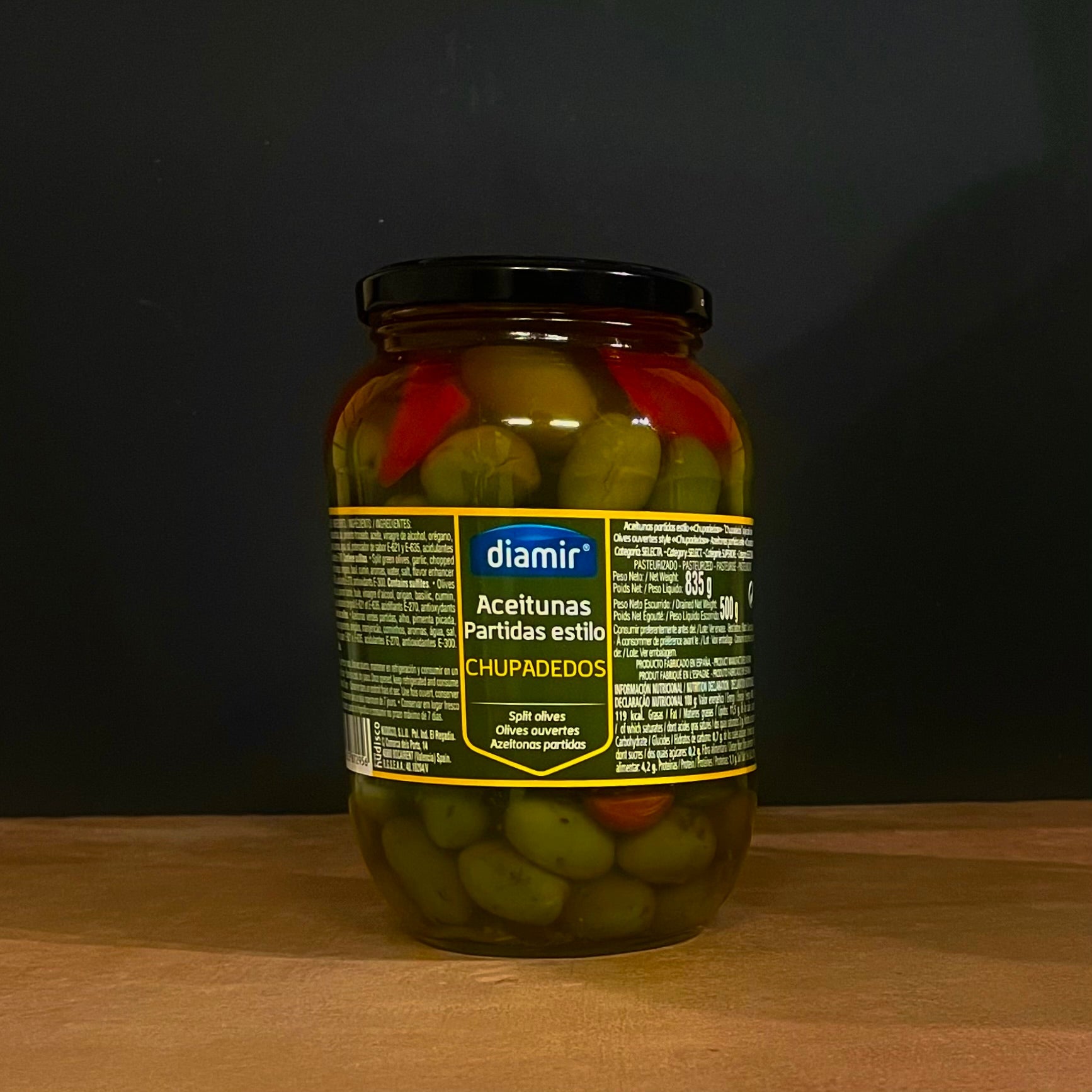 Chupadedos Cracked Olives 835g Olives&Oils(O&O)