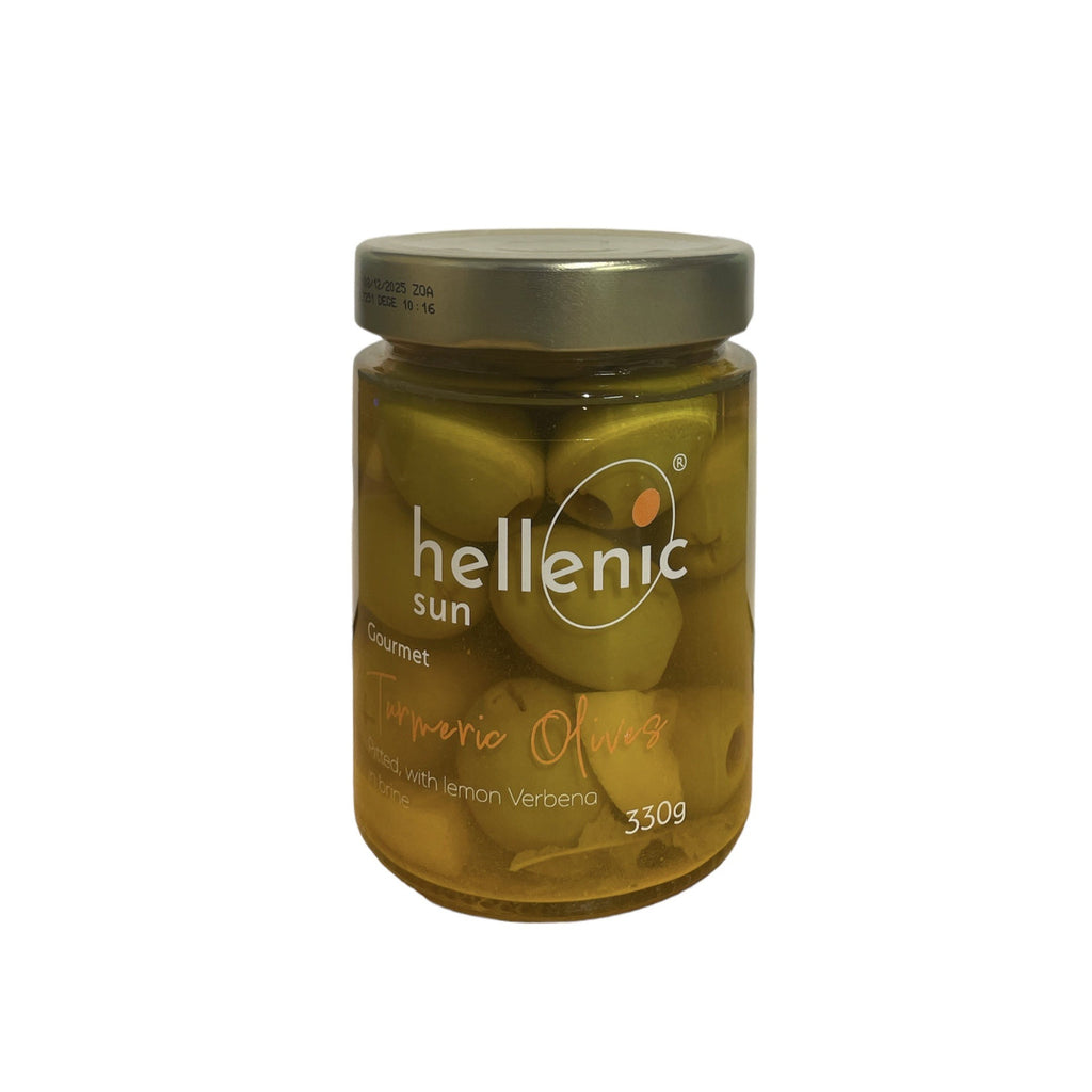 Hellenic sun Turmeric Olives 330g Olives&Oils(O&O)
