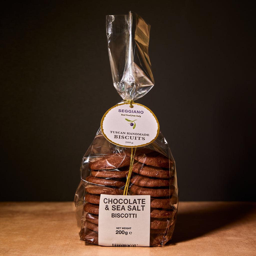 Seggiano Sea Salt and Chocolate Biscotti.200g Olives&Oils(O&O)