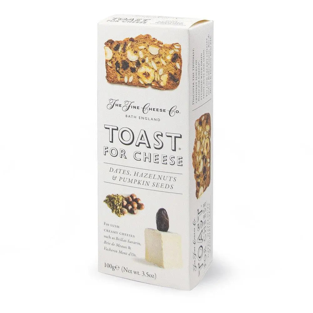 The Fine Cheese Company Toast for Cheese with Date, Hazelnut, & Pumpkin seed Olives&Oils(O&O)