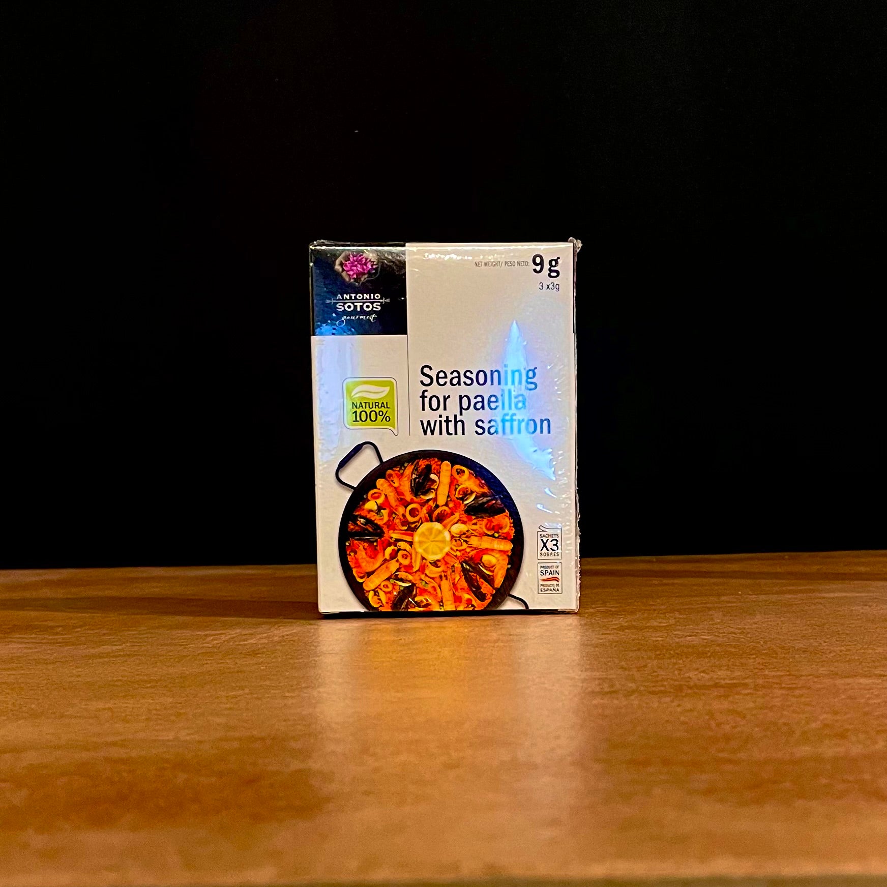 Antonio Sotos paella seasoning, 3 x 3g sachets