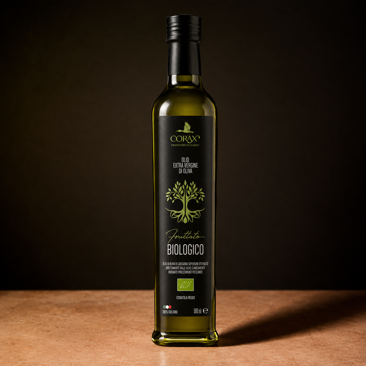 Corax organic extra virgin olive oil, 500ml bottle