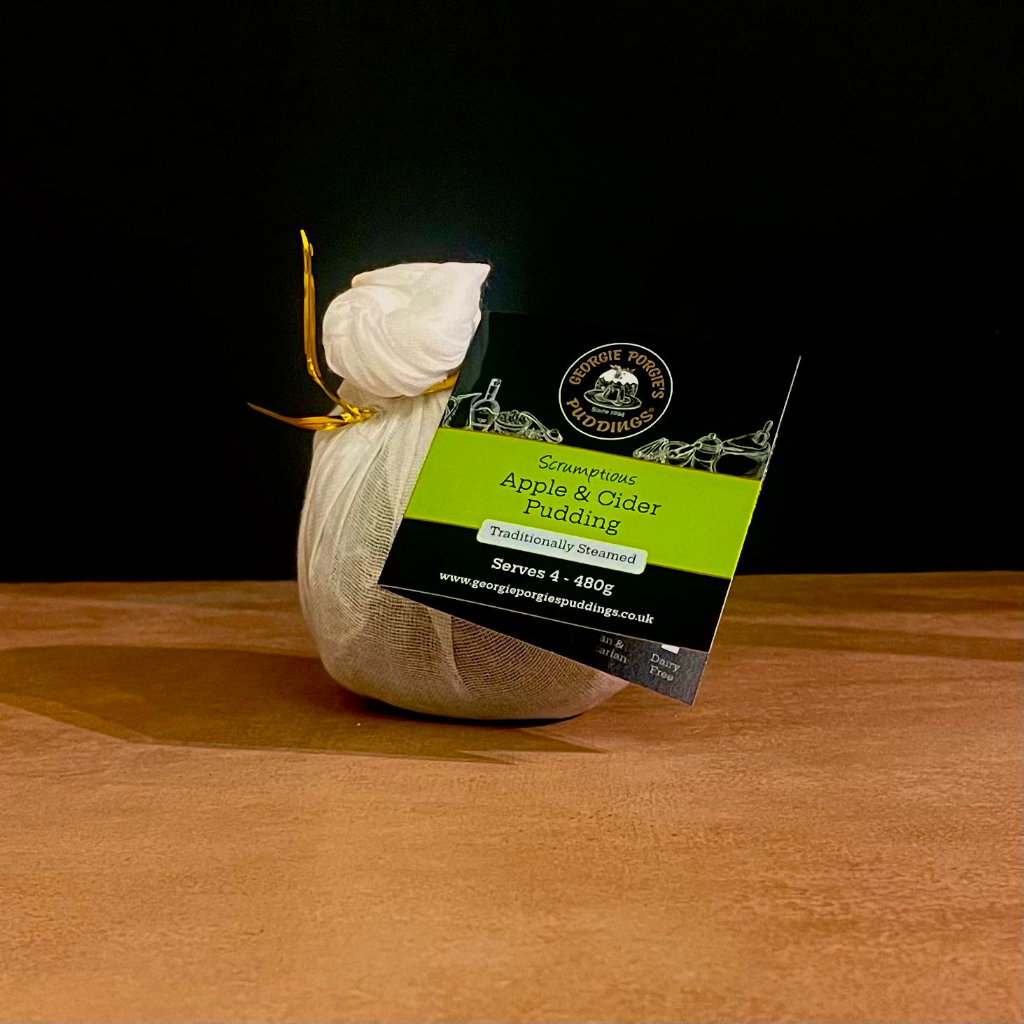 Georgie Porgie cider and apple Christmas pudding, 480g