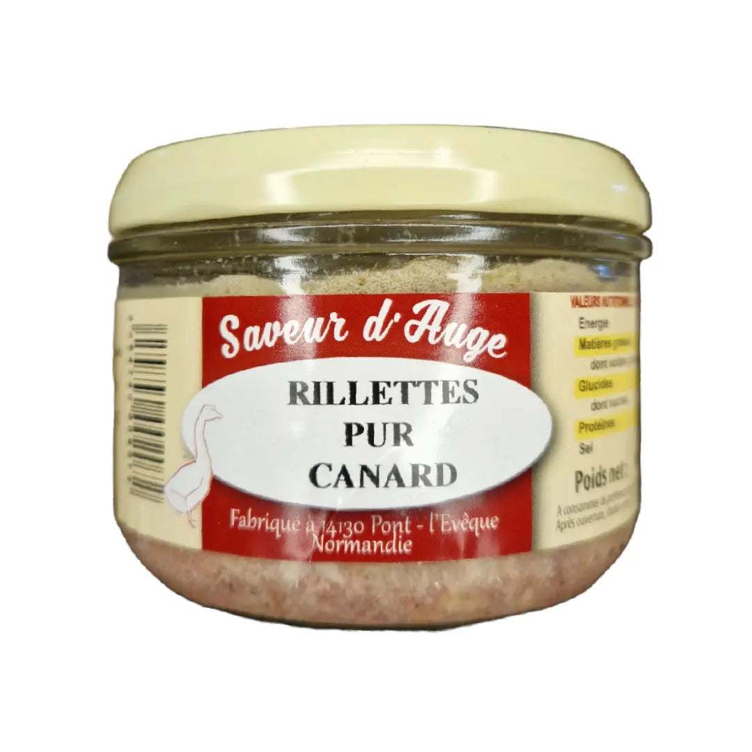 Saveur d'Auge duck rillettes, 180g jar
